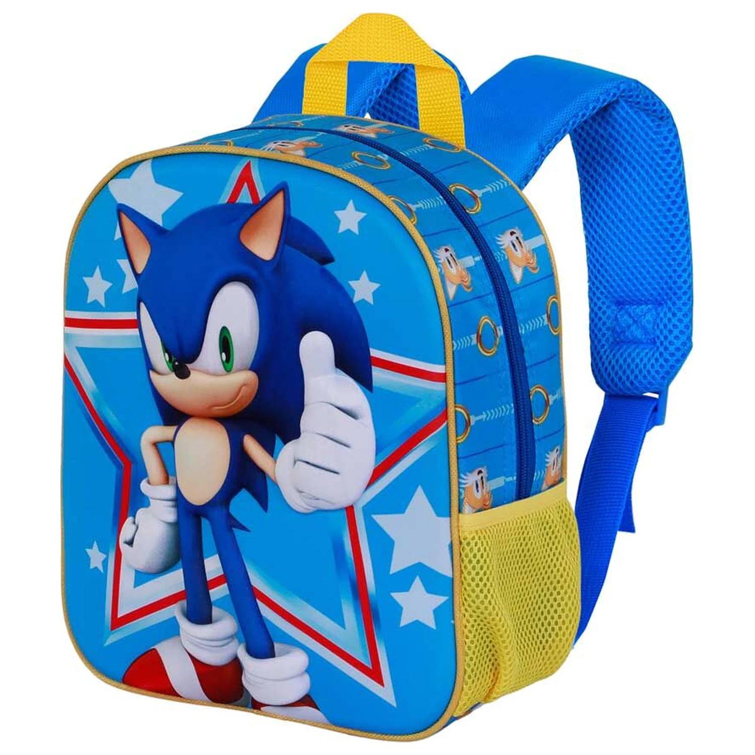 Sonic the Hedgehog Stern 3D Rucksack 31cm Produktfoto