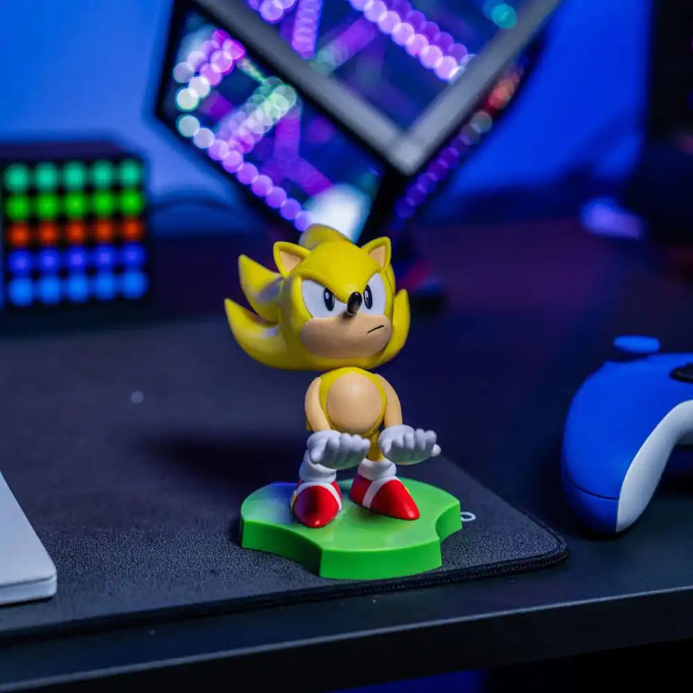 Sonic the Hedgehog Super Sonic Mini Cable Guy 10 cm termékfotó