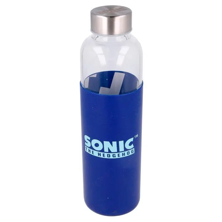 Sonic the Hedgehog Glasflasche mit Silikondeckel 585ml termékfotó