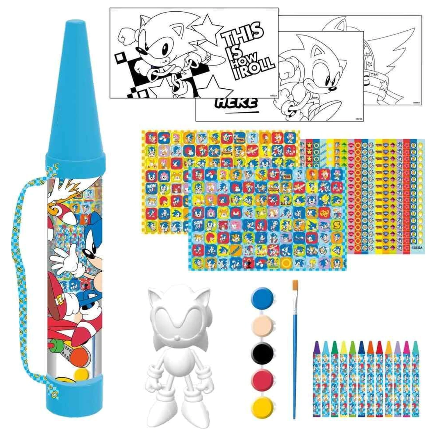 Sonic The Hedgehog Buntstifte-Set Produktfoto