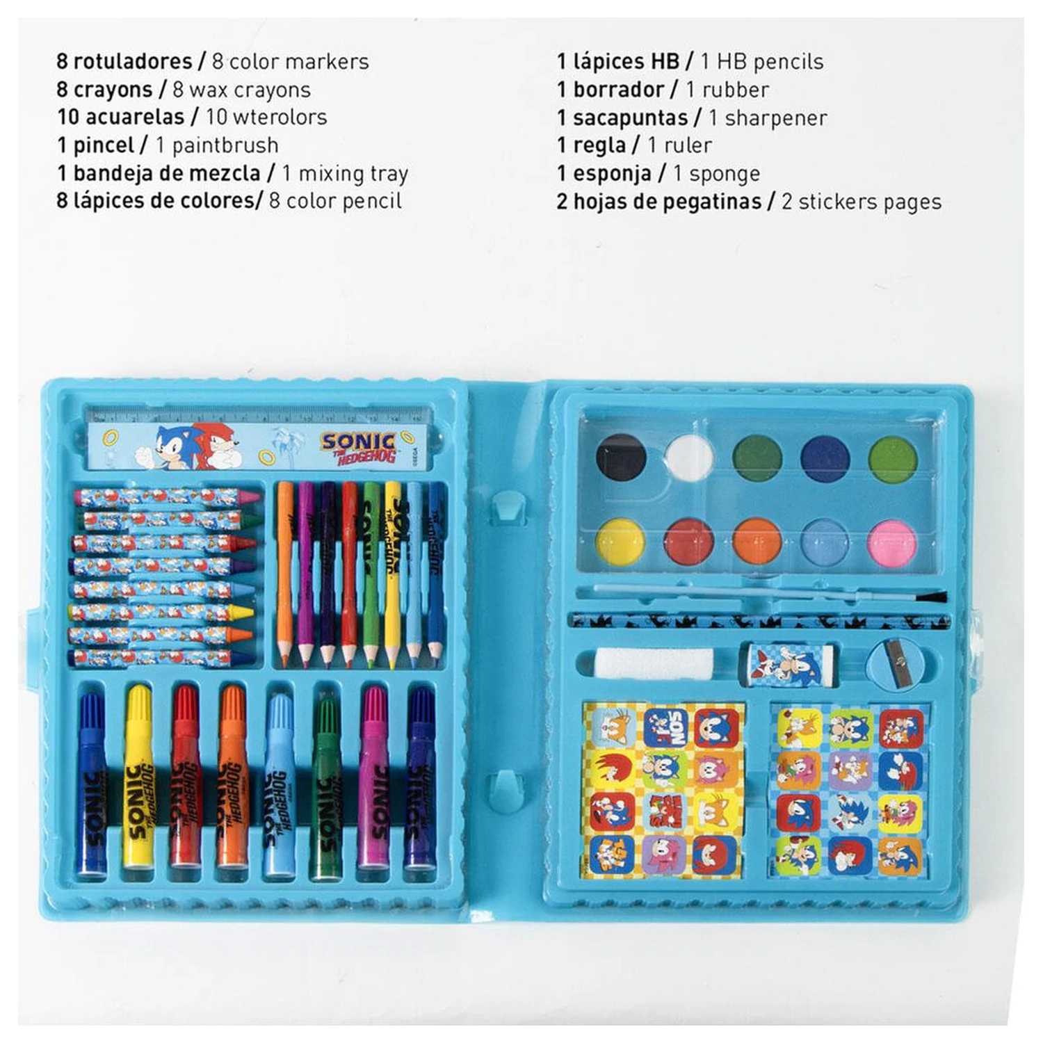 Sonic the Hedgehog Mal-Schreibwaren-Etui Produktfoto
