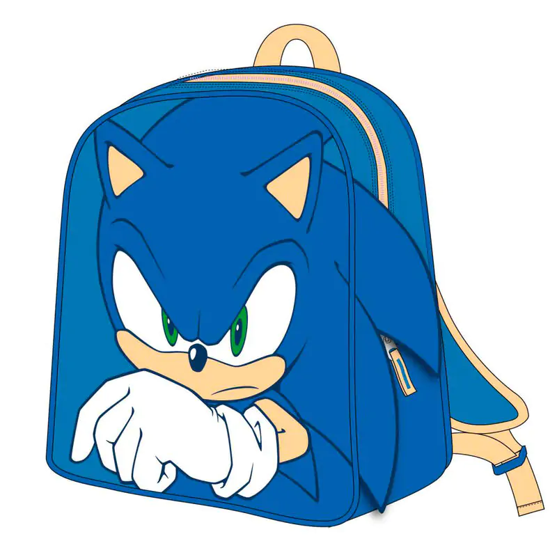 Sonic the Hedgehog Rucksack 27cm Produktfoto