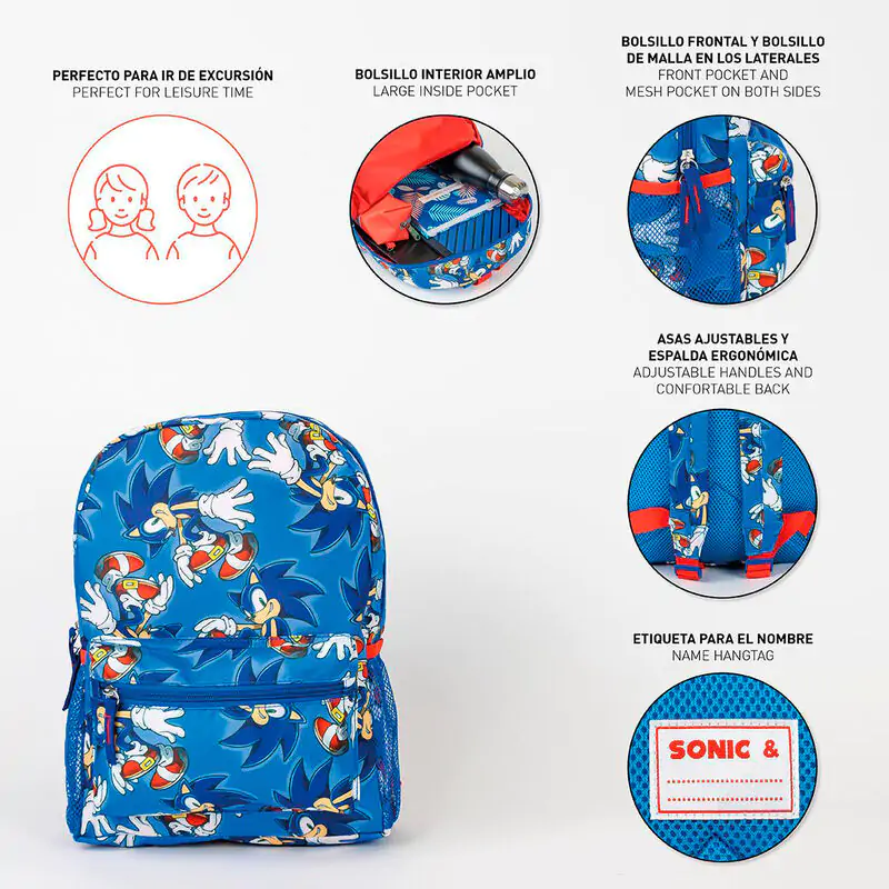 Sonic the Hedgehog Rucksack 33cm termékfotó