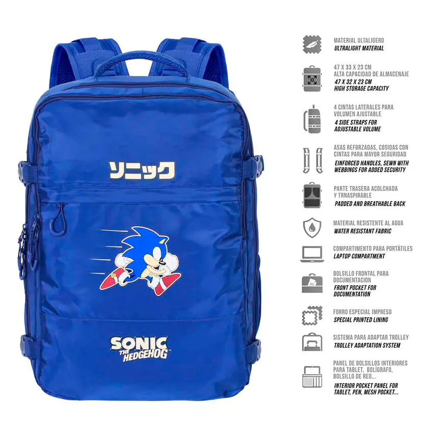 Sonic the Hedgehog Rucksack 40cm termékfotó