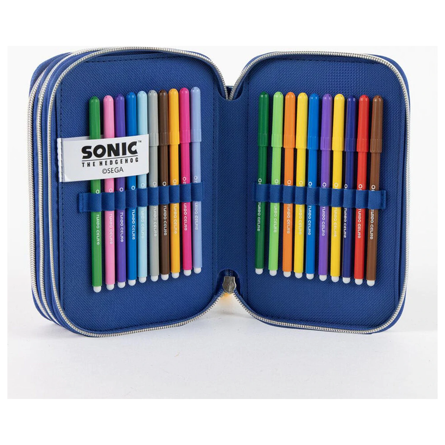 Sonic the Hedgehog dreifaches Federmäppchen Produktfoto