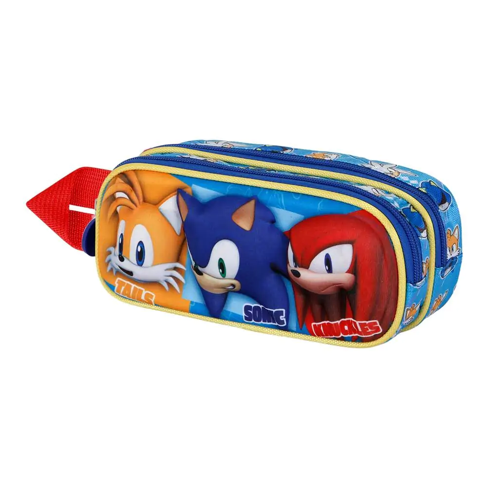 Sonic the Hedgehog Trio 3D Doppeltes Mäppchen Produktfoto