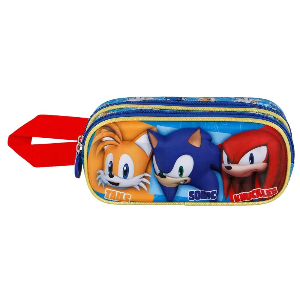 Sonic the Hedgehog Trio 3D Doppeltes Mäppchen Produktfoto