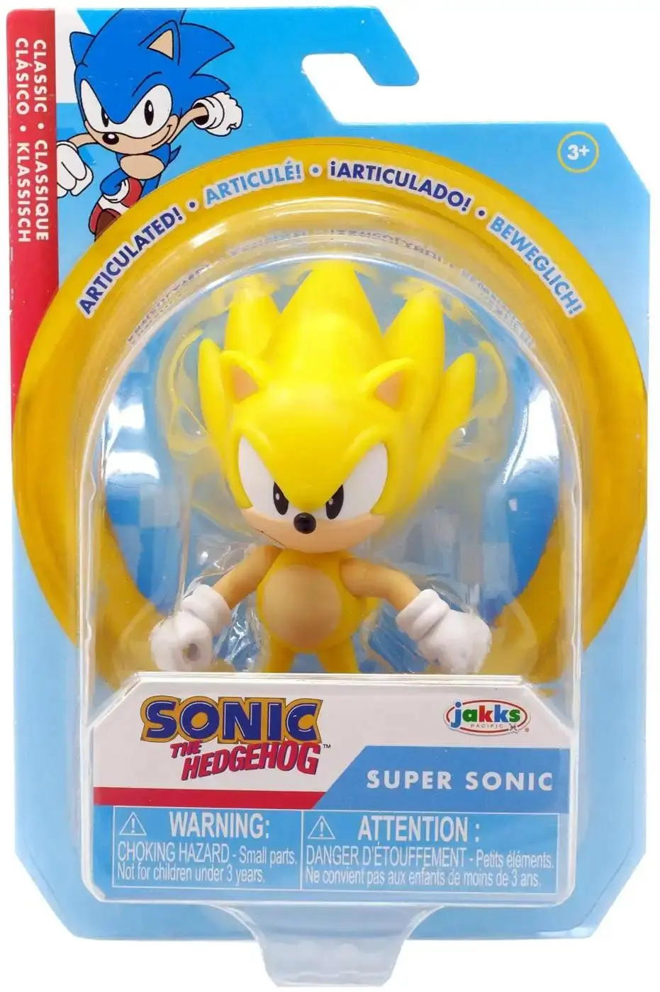 Sonic the Hedgehog Wave 7 Super Sonic Figur 6 cm Produktfoto