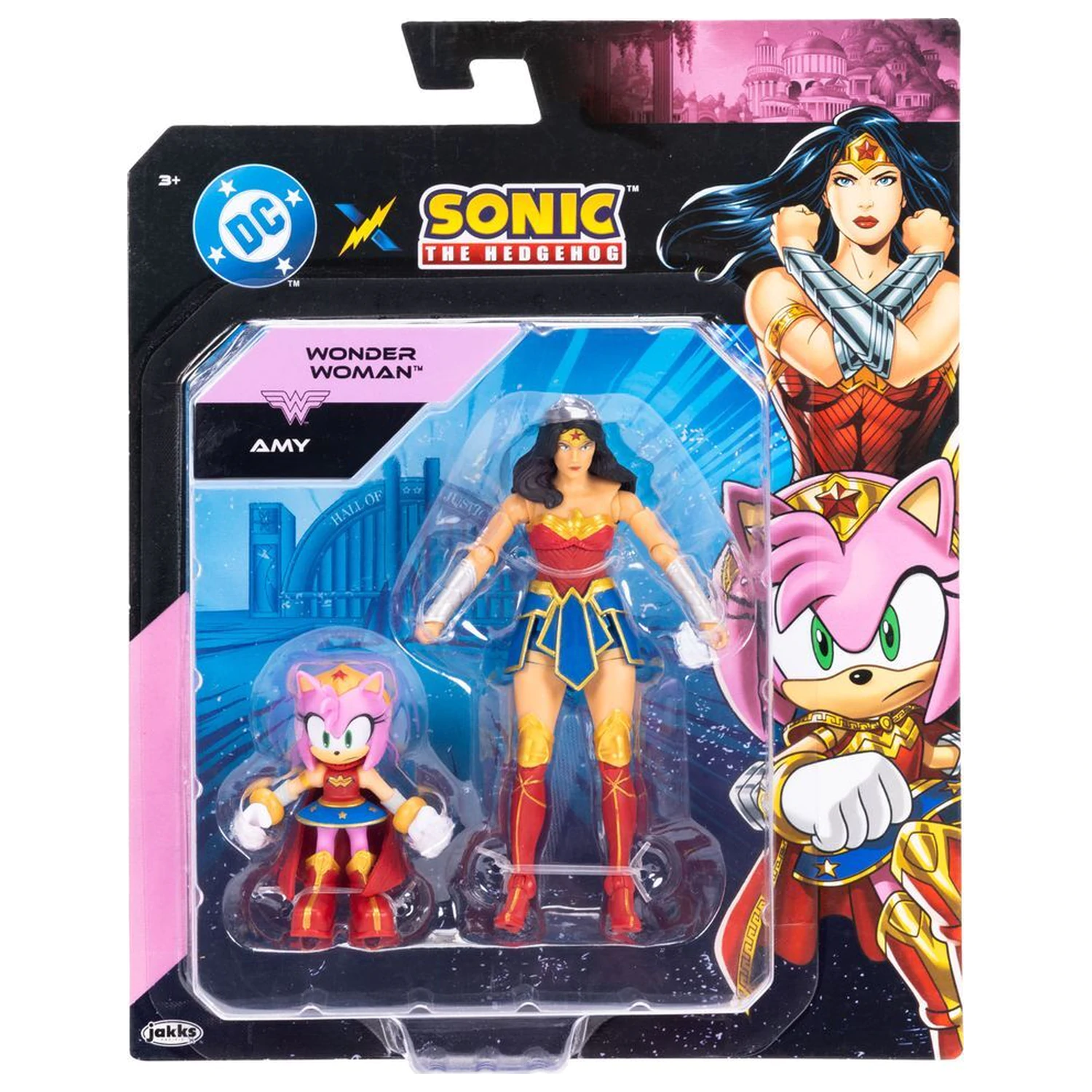 Sonic The Hedgehog x Dc Comics Amy & Wonder Woman Figur Produktfoto
