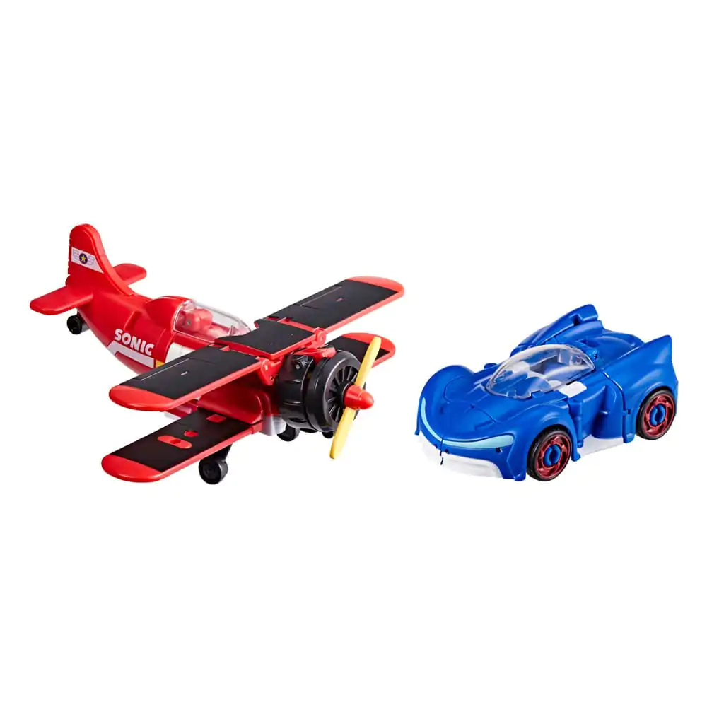 Sonic the Hedgehog x Transformers Actionfiguren 2er-Pack Wingtail & Blue Booster 13 cm Produktfoto