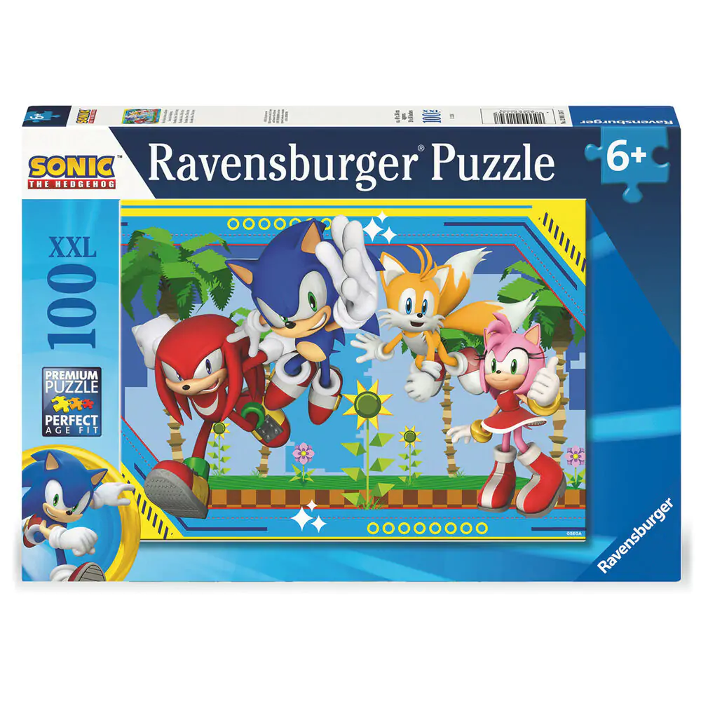 Sonic the Hedgehog XXL Puzzle 100 Teile Produktfoto