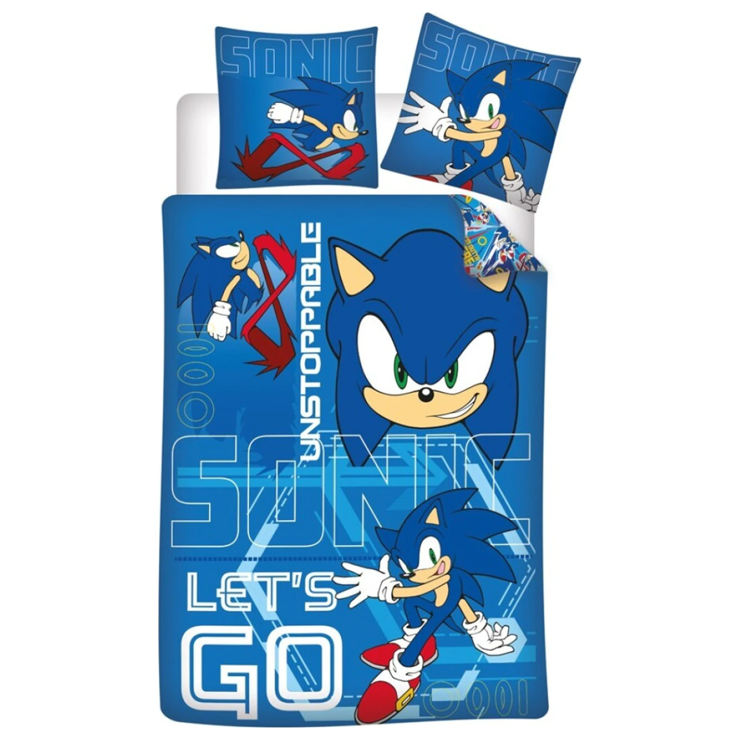 Sonic Unstoppable Bettbezug Produktfoto