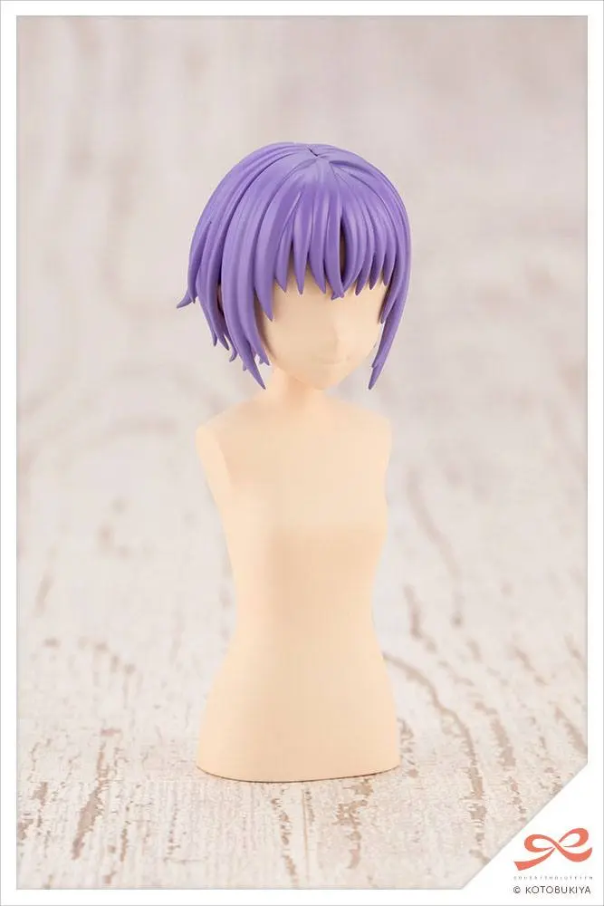 Sousai Shojo Teien Model Kit Zubehör-Set 1/10 After School Short Wigs Type A Orange &amp; Purple Produktfoto