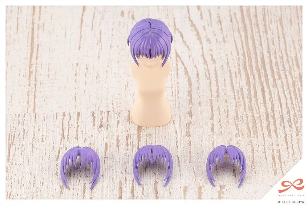 Sousai Shojo Teien Model Kit Zubehör-Set 1/10 After School Short Wigs Type A Orange &amp; Purple Produktfoto