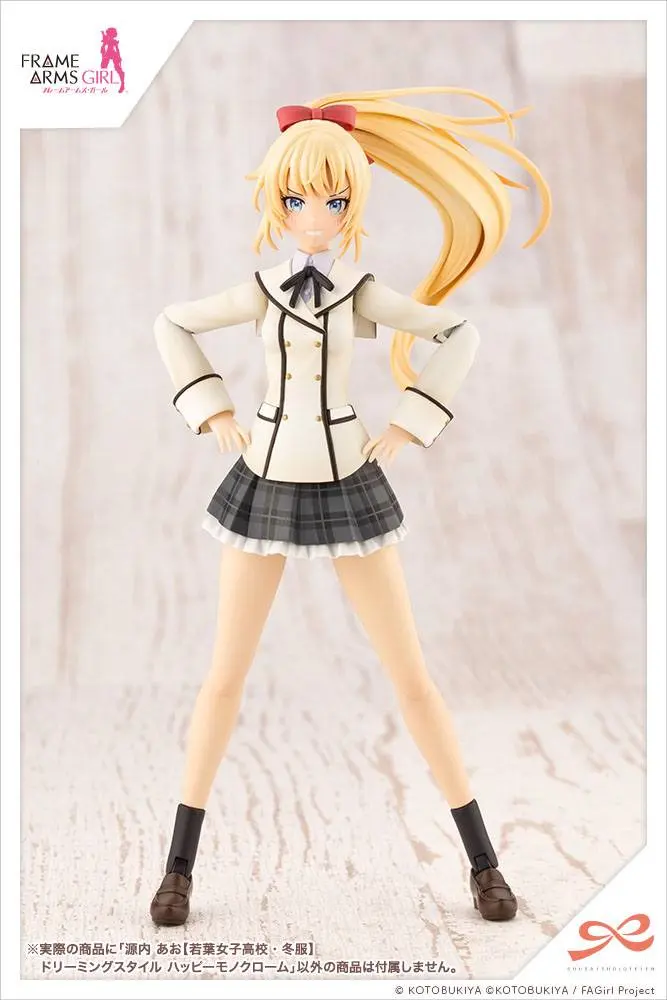 Sousai Shojo Teien Plastic Model Kit 1/10 Ao Gennai Wakaba Girls' High School Winter Clothes Dreaming Style Monochrome 16 cm termékfotó