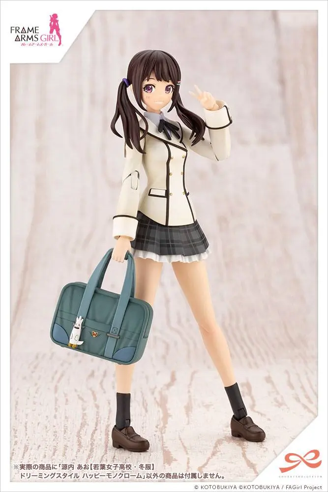 Sousai Shojo Teien Plastic Model Kit 1/10 Ao Gennai Wakaba Girls' High School Winter Clothes Dreaming Style Monochrome 16 cm termékfotó