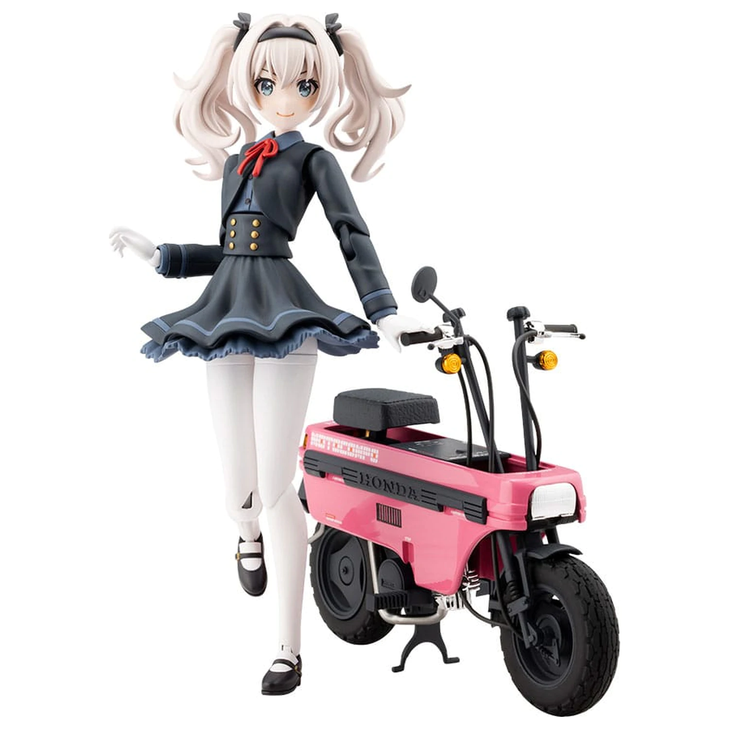 Sousai Shojo Teien Plastik Modell Bausatz 1/10 Emma Koishikawa Nocturne mit Honda AB12 Motocompo 14 cm Produktfoto