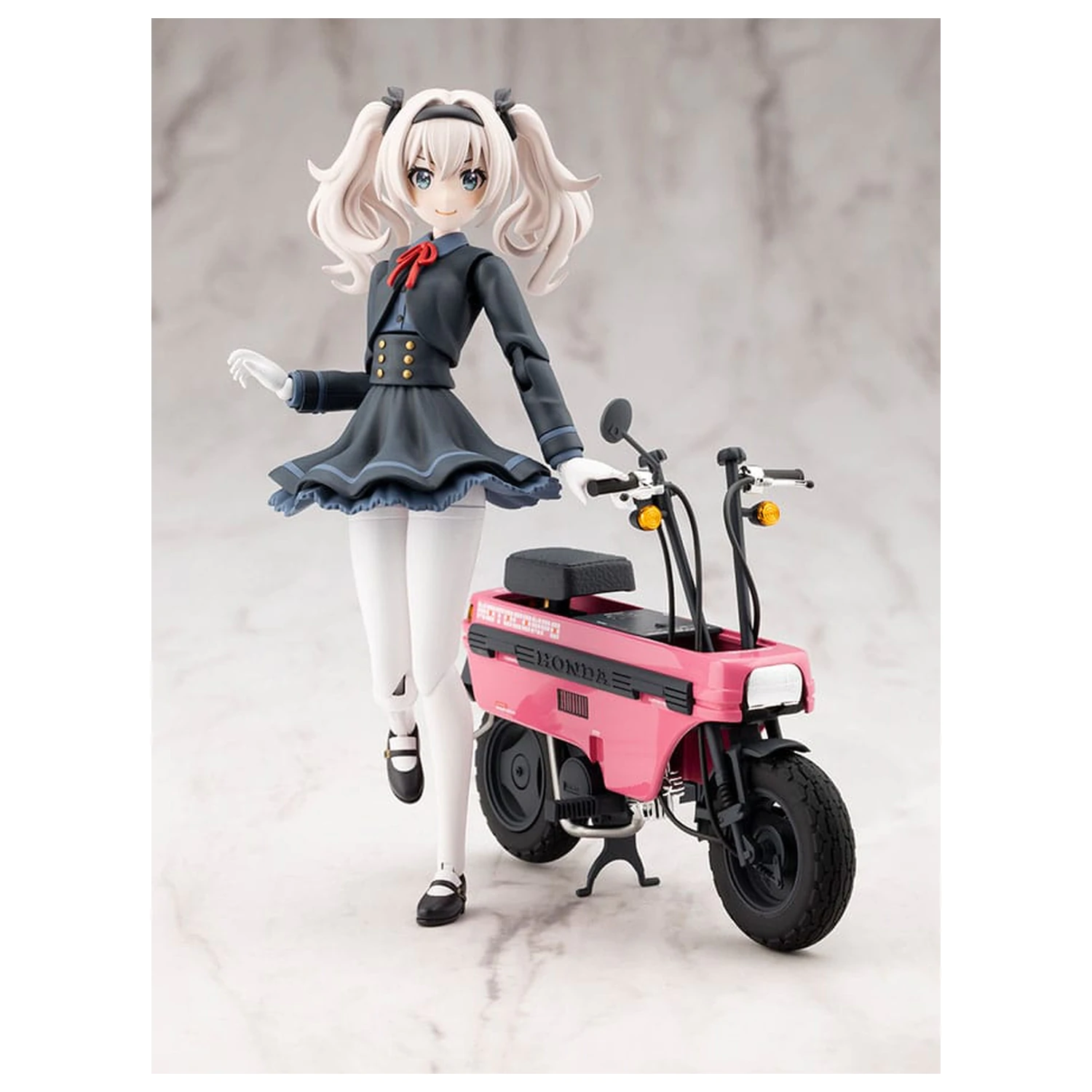 Sousai Shojo Teien Plastik Modell Bausatz 1/10 Emma Koishikawa Nocturne mit Honda AB12 Motocompo 14 cm Produktfoto