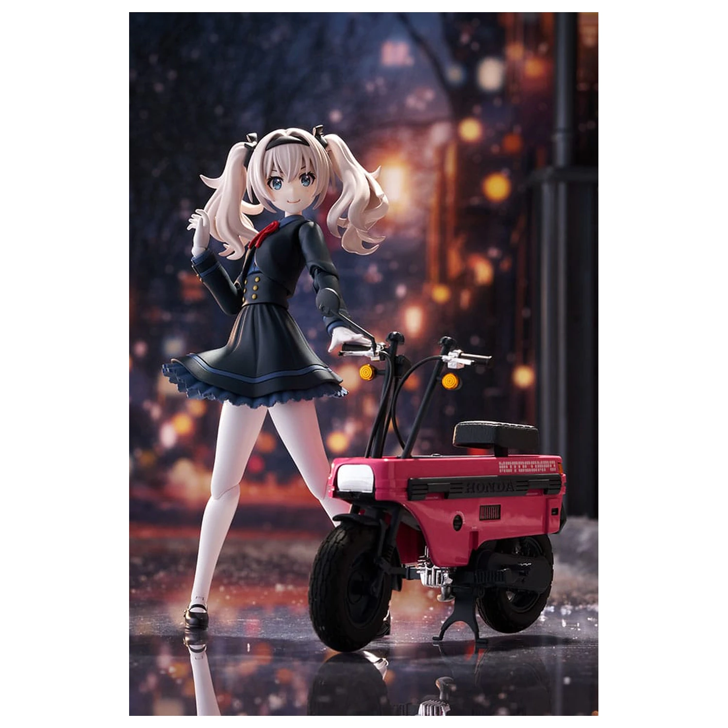 Sousai Shojo Teien Plastik Modell Bausatz 1/10 Emma Koishikawa Nocturne mit Honda AB12 Motocompo 14 cm Produktfoto