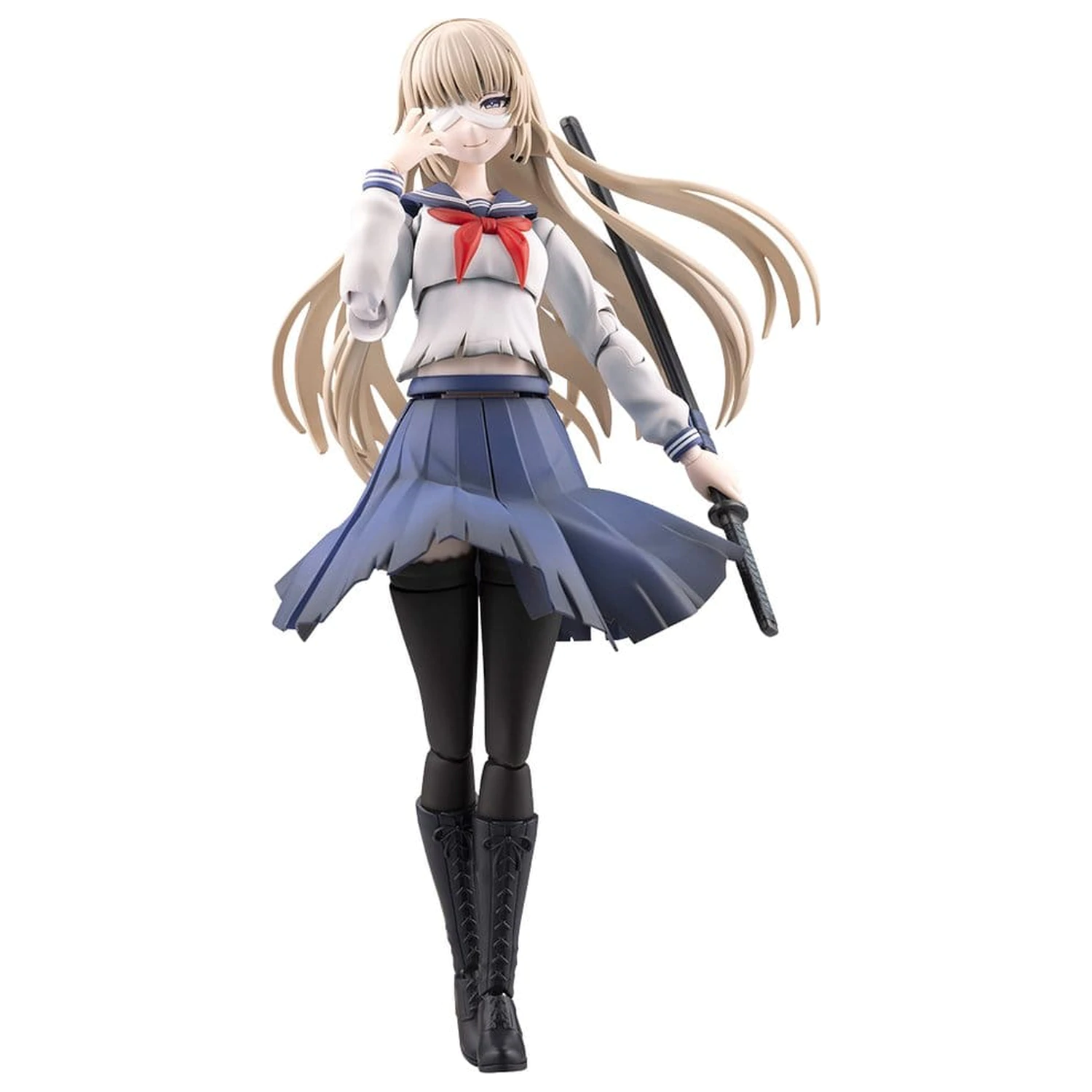 Sousai Shojo Teien Plastic Modell 1/10 Kuon Yakushiji Maria Kagaribi Damage Ver. School Girl Emulation 16 cm Produktfoto