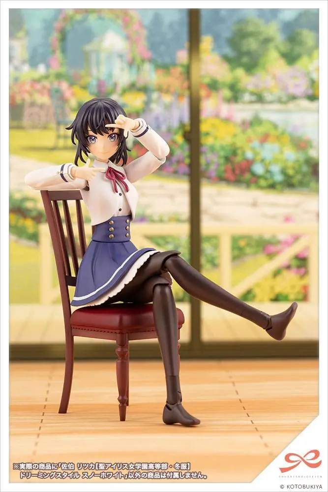 Sousai Shojo Teien Plastic Model Kit 1/10 Ritsuka Saeki St. Iris Gauken Girls' High School Winter Clothes Dreaming Style Snow White 16 cm Produktfoto