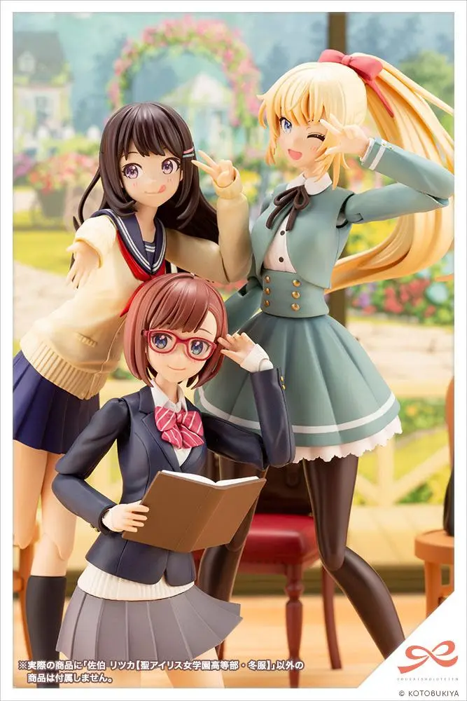 Sousai Shojo Teien Plastic Model Kit 1/10 Ritsuka Saeki St. Iris Gauken Girls' High School Winter Clothes 16 cm Produktfoto