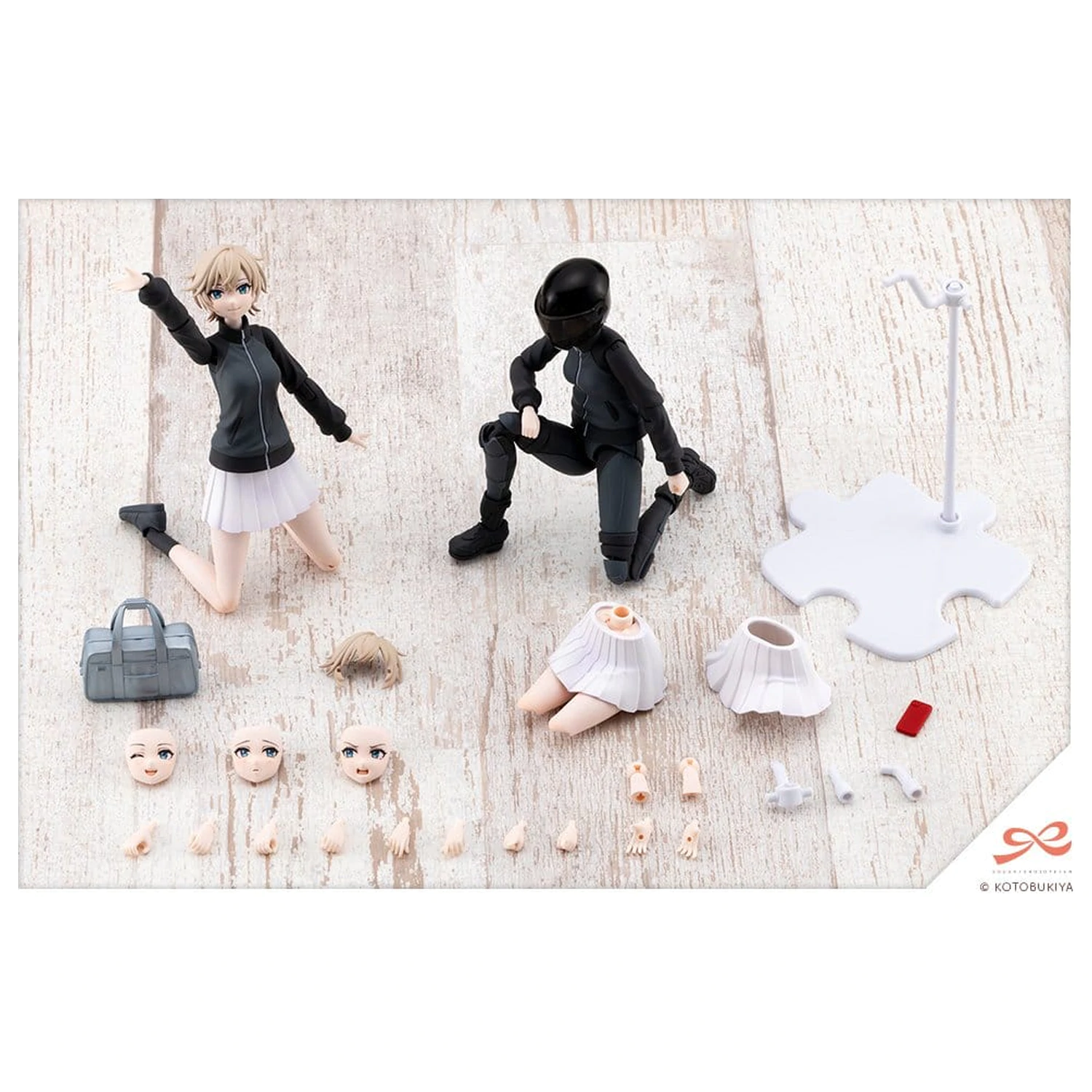 Sousai Shojo Teien Plastikmodellbausatz 1/10 Rui Saotome Touhou High School Tracksuit Dreaming Style Midnight Onyx 16 cm Produktfoto