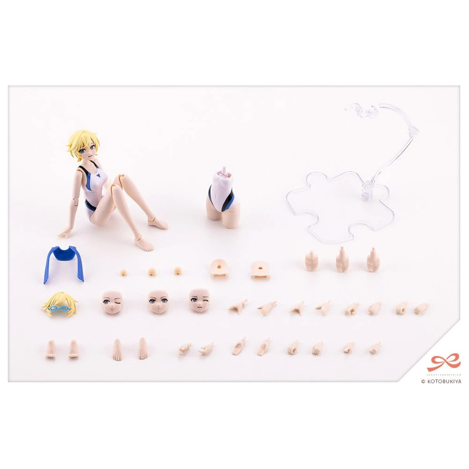 Sousai Shojo Teien Plastikmodell 1/10 Rui Saotome Touou High School Competitive Swimsuit Dreaming Style White Dolphin 16 cm Produktfoto