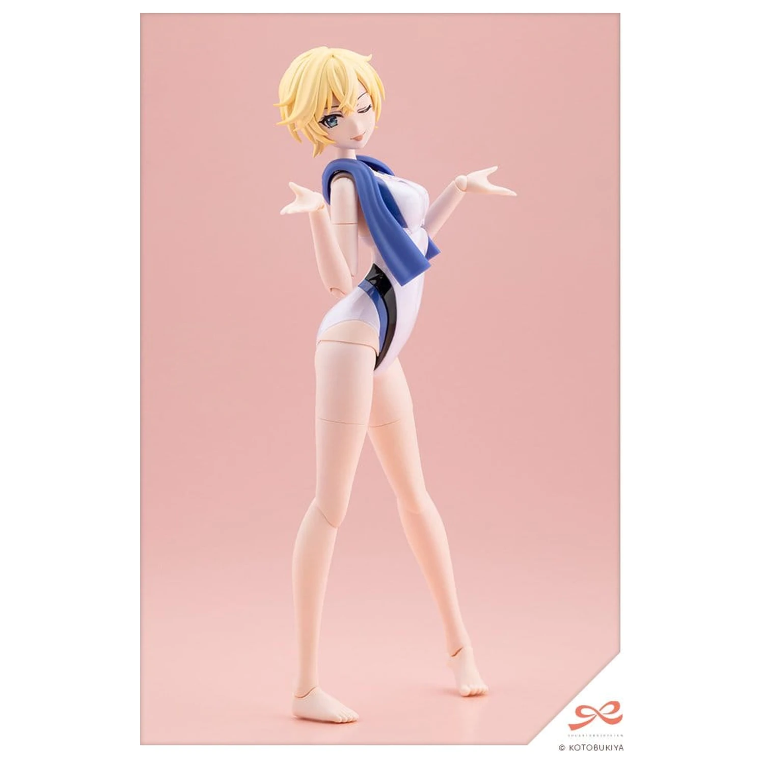 Sousai Shojo Teien Plastikmodell 1/10 Rui Saotome Touou High School Competitive Swimsuit Dreaming Style White Dolphin 16 cm Produktfoto