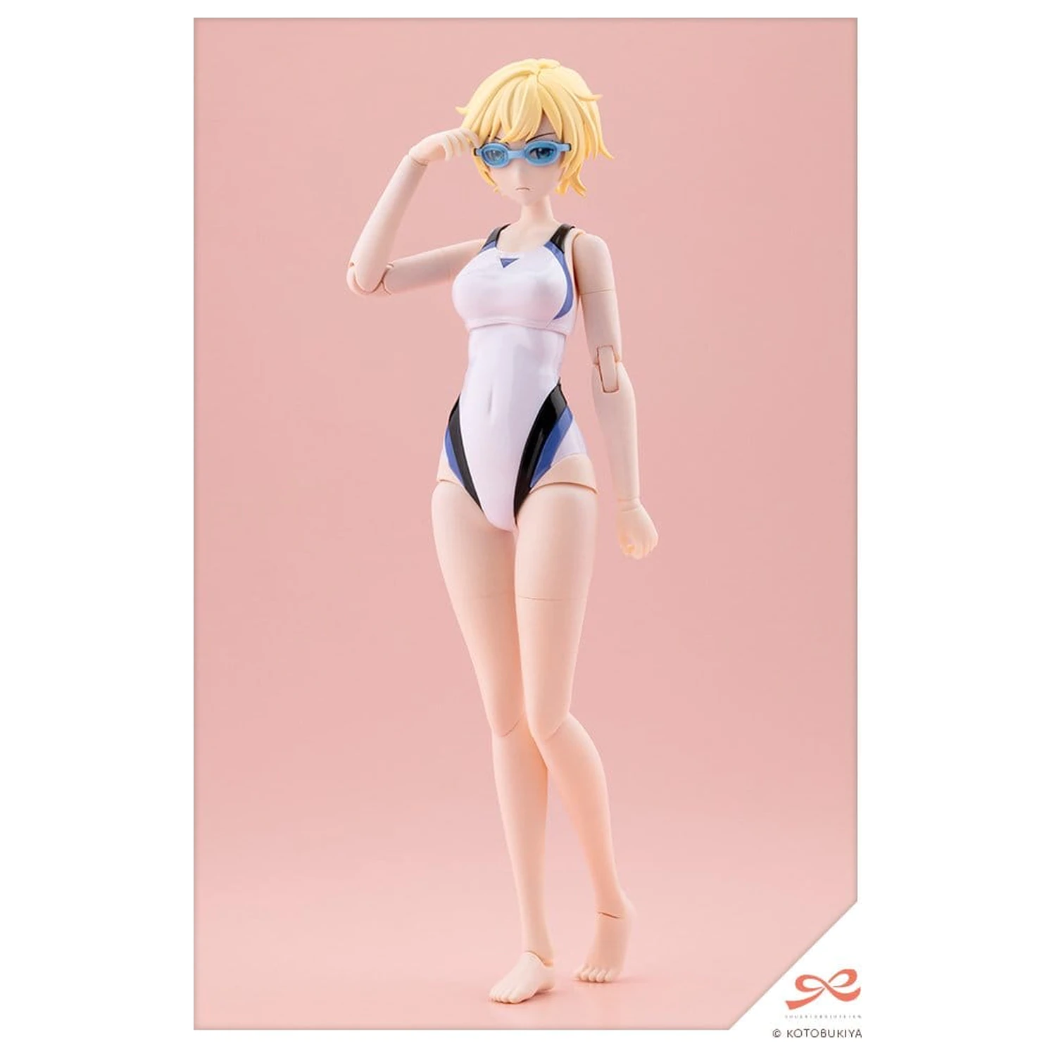 Sousai Shojo Teien Plastikmodell 1/10 Rui Saotome Touou High School Competitive Swimsuit Dreaming Style White Dolphin 16 cm Produktfoto