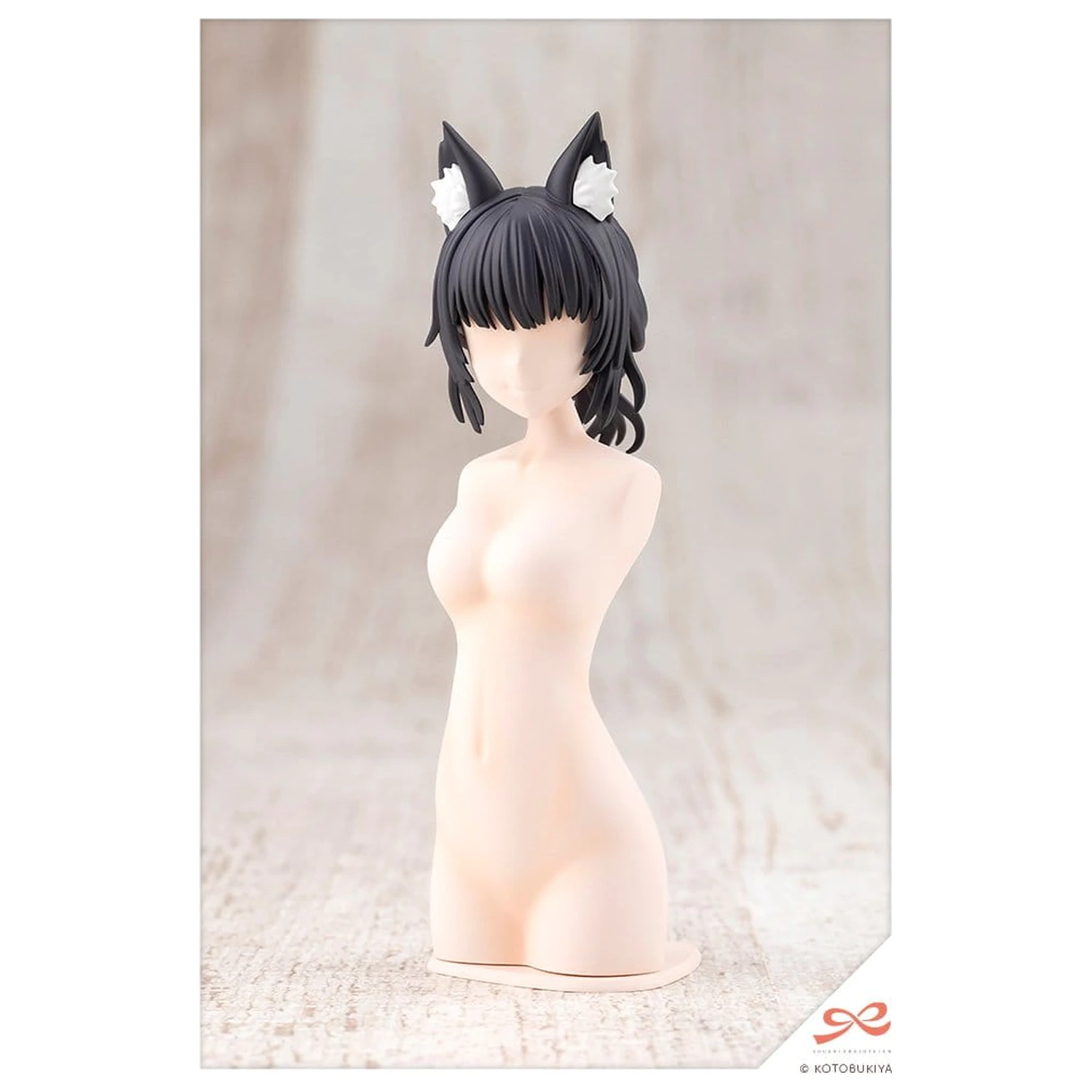 Sousai Shojo Teien Model Kit Zubehör Set Arranged Wigs Animal Ears Messy Bun Fox 9 cm Produktfoto