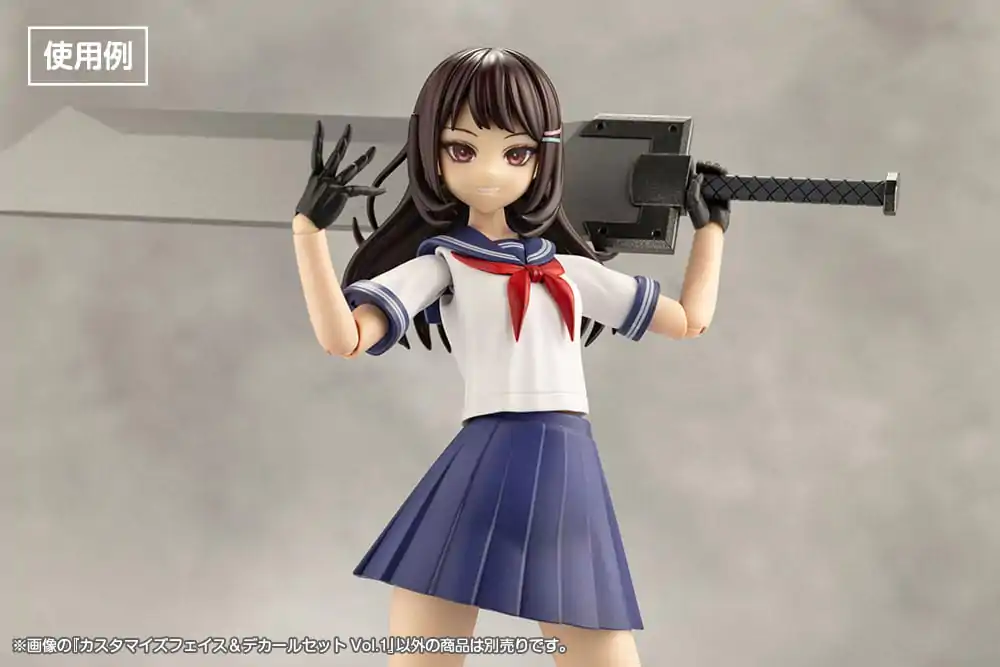 Sousai Shojo Teien Model Kit Zubehör-Set 1/10 Customized Face &amp; Decal Set Vol. 1 Produktfoto