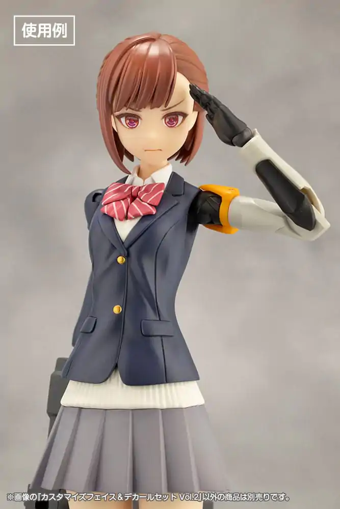 Sousai Shojo Teien Model Kit Zubehör-Set 1/10 Customized Face &amp; Decal Set Vol. 2 Produktfoto