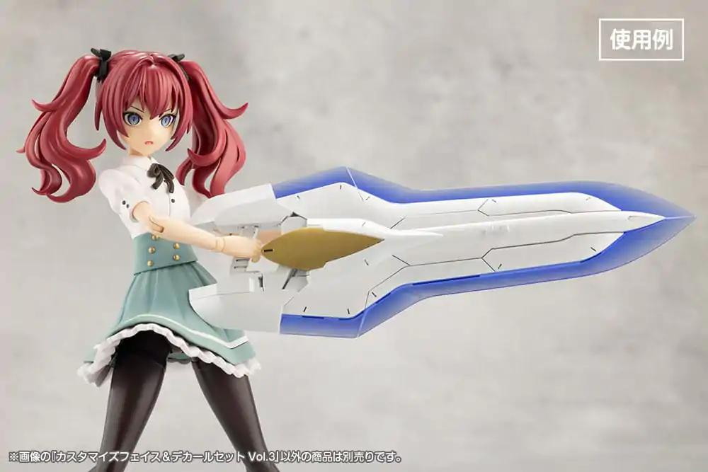 Sousai Shojo Teien Model Kit Zubehör-Set 1/10 Customized Face &amp; Decal Set Vol. 3 Produktfoto