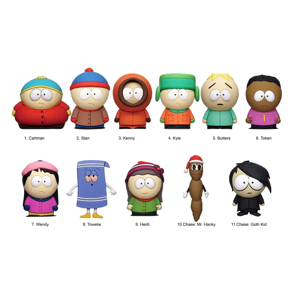 South Park 3D PVC Taschen-Clips Überraschungstüte Produktfoto