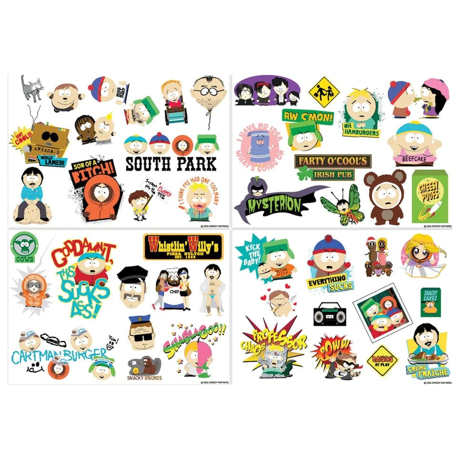 South Park Tech Aufkleber Packung Produktfoto