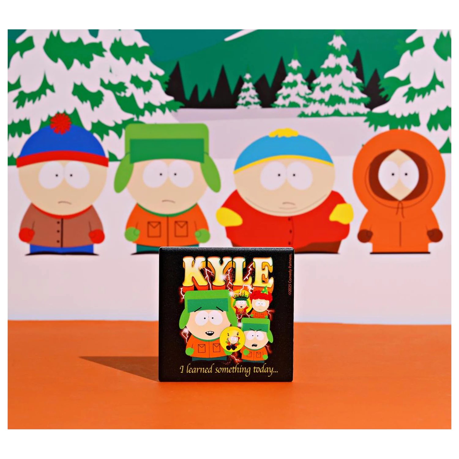 South Park Kyle Keramik Quadrat Untersetzer Produktfoto