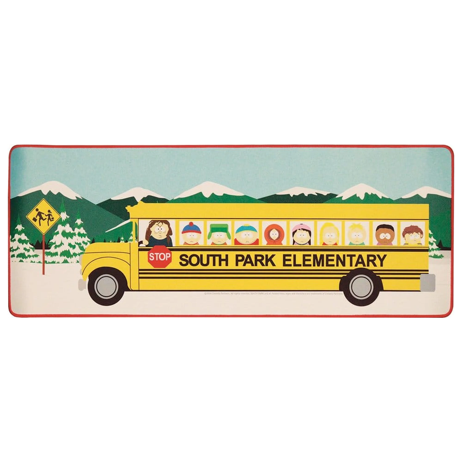 South Park Schreibtischunterlage & Untersetzer Set Elementary School Bus Produktfoto