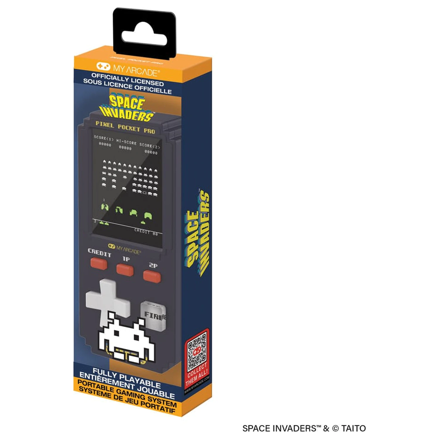 Space Invaders Tragbares Spielsystem Pixel Pocket Pro Produktfoto