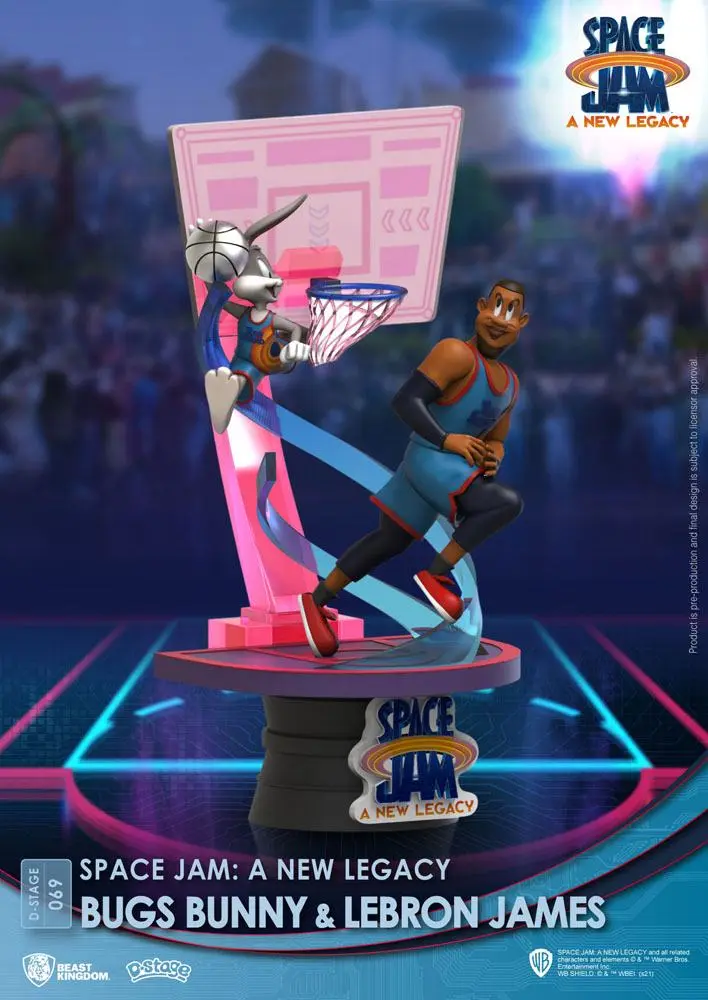 Space Jam: A New Legacy D-Stage PVC Diorama Bugs Bunny & Lebron James New Version 15 cm termékfotó