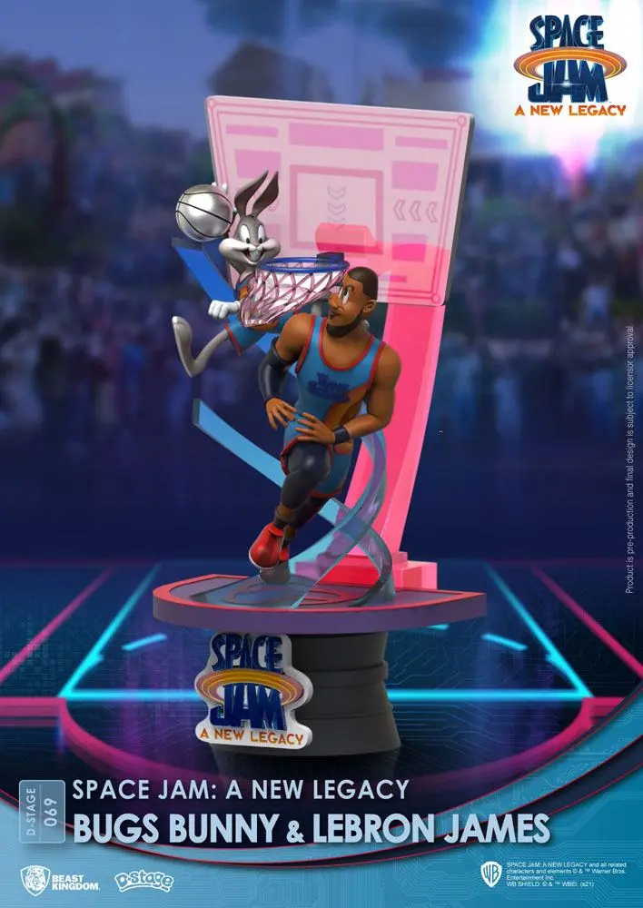 Space Jam: A New Legacy D-Stage PVC Diorama Bugs Bunny & Lebron James New Version 15 cm termékfotó