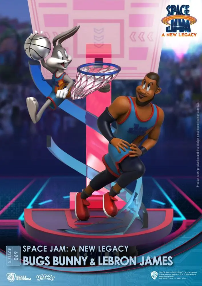 Space Jam: A New Legacy D-Stage PVC Diorama Bugs Bunny & Lebron James New Version 15 cm termékfotó