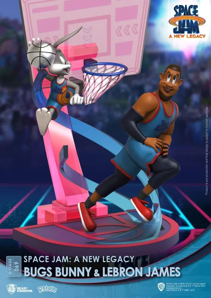 Space Jam: A New Legacy D-Stage PVC Diorama Bugs Bunny & Lebron James Standard Version 15 cm termékfotó