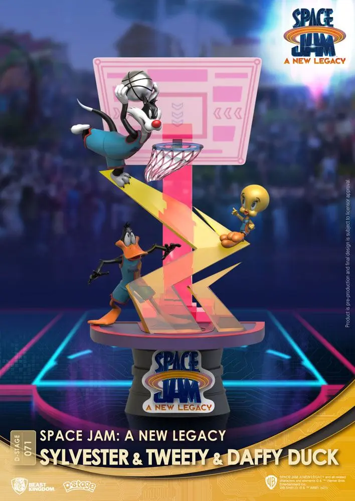 Space Jam: A New Legacy D-Stage PVC Diorama Sylvester & Tweety & Daffy Duck New Version 15 cm termékfotó