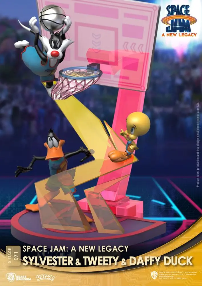 Space Jam: A New Legacy D-Stage PVC Diorama Sylvester & Tweety & Daffy Duck Standard Ver. 15 cm Produktfoto