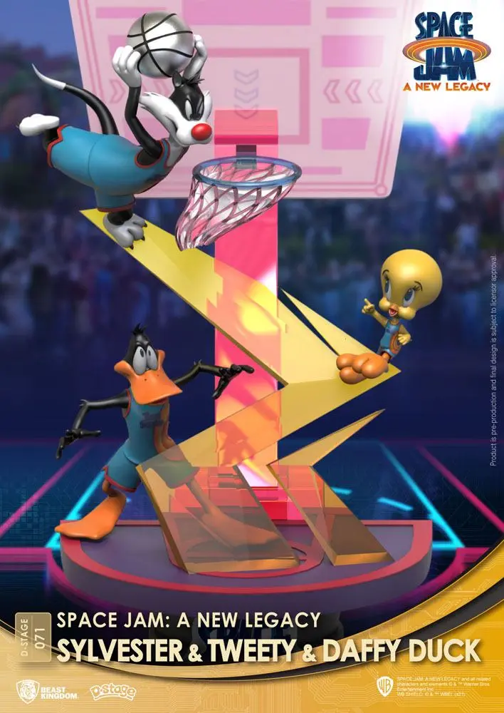 Space Jam: A New Legacy D-Stage PVC Diorama Sylvester & Tweety & Daffy Duck Standard Ver. 15 cm Produktfoto