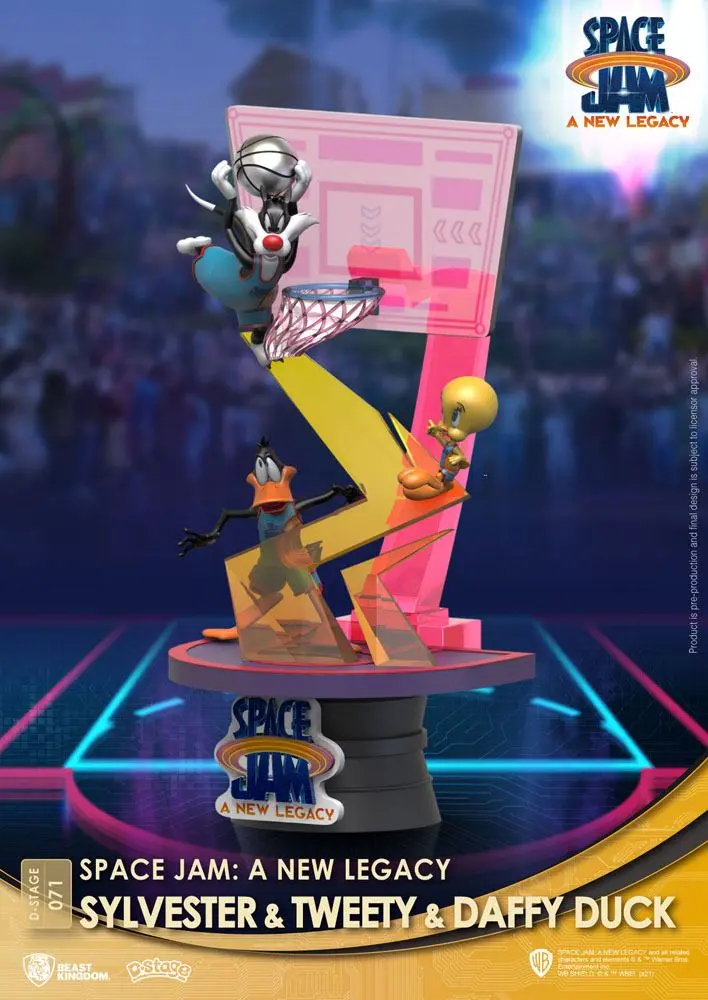 Space Jam: A New Legacy D-Stage PVC Diorama Sylvester & Tweety & Daffy Duck Standard Ver. 15 cm Produktfoto