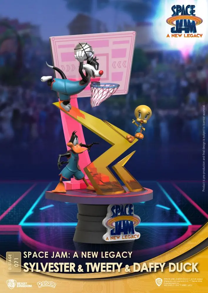 Space Jam: A New Legacy D-Stage PVC Diorama Sylvester & Tweety & Daffy Duck Standard Ver. 15 cm Produktfoto