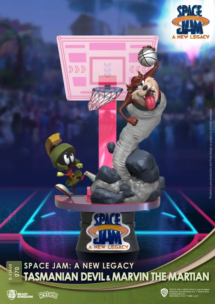 Space Jam: A New Legacy D-Stage PVC Diorama Tasmanian Devil & Marvin The Martian New Version 15 cm Produktfoto