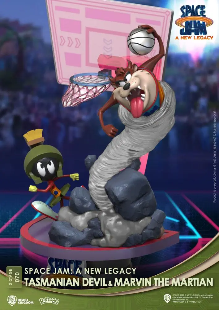 Space Jam: A New Legacy D-Stage PVC Diorama Tasmanian Devil & Marvin The Martian New Version 15 cm Produktfoto